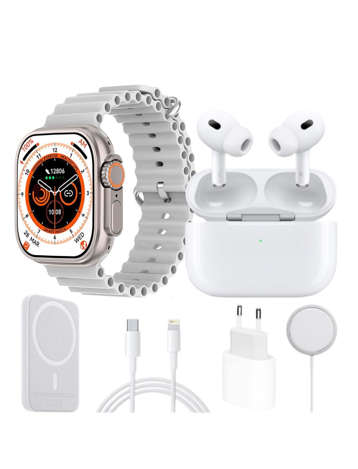OFERTA PACK-Reloj inteligente X8 PREMIUM MANZANA